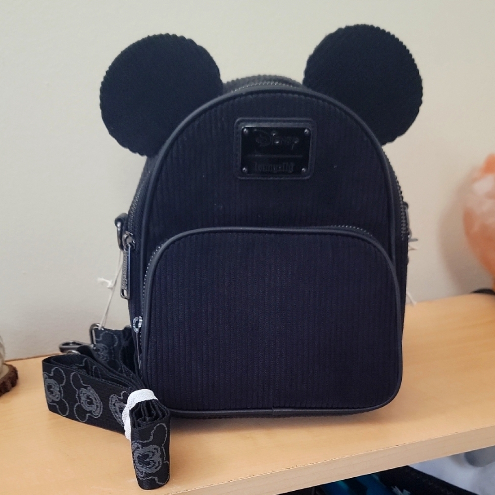 Disney Black Backpack with Mickey Ears